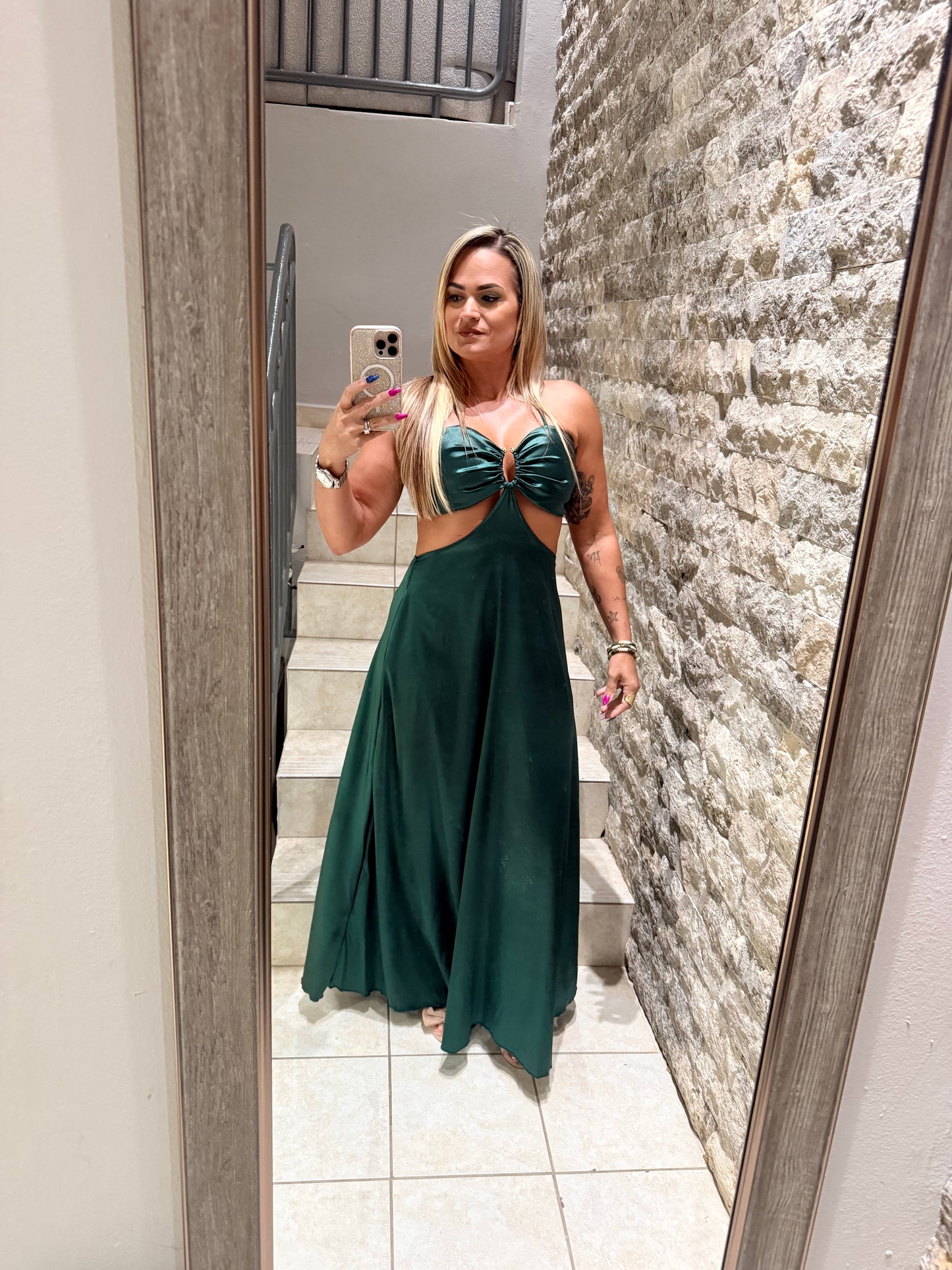 ✨ Sand Bar Dress – Emerald Edition ✨