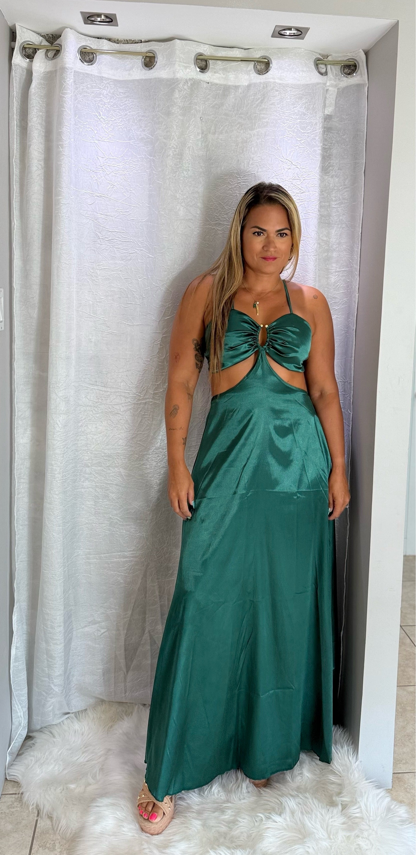 ✨ Sand Bar Dress – Emerald Edition ✨