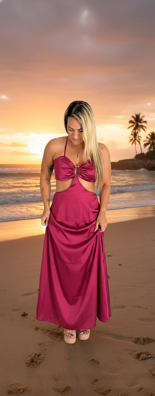 ✨ Sand Bar Dress – Wine Edition ✨