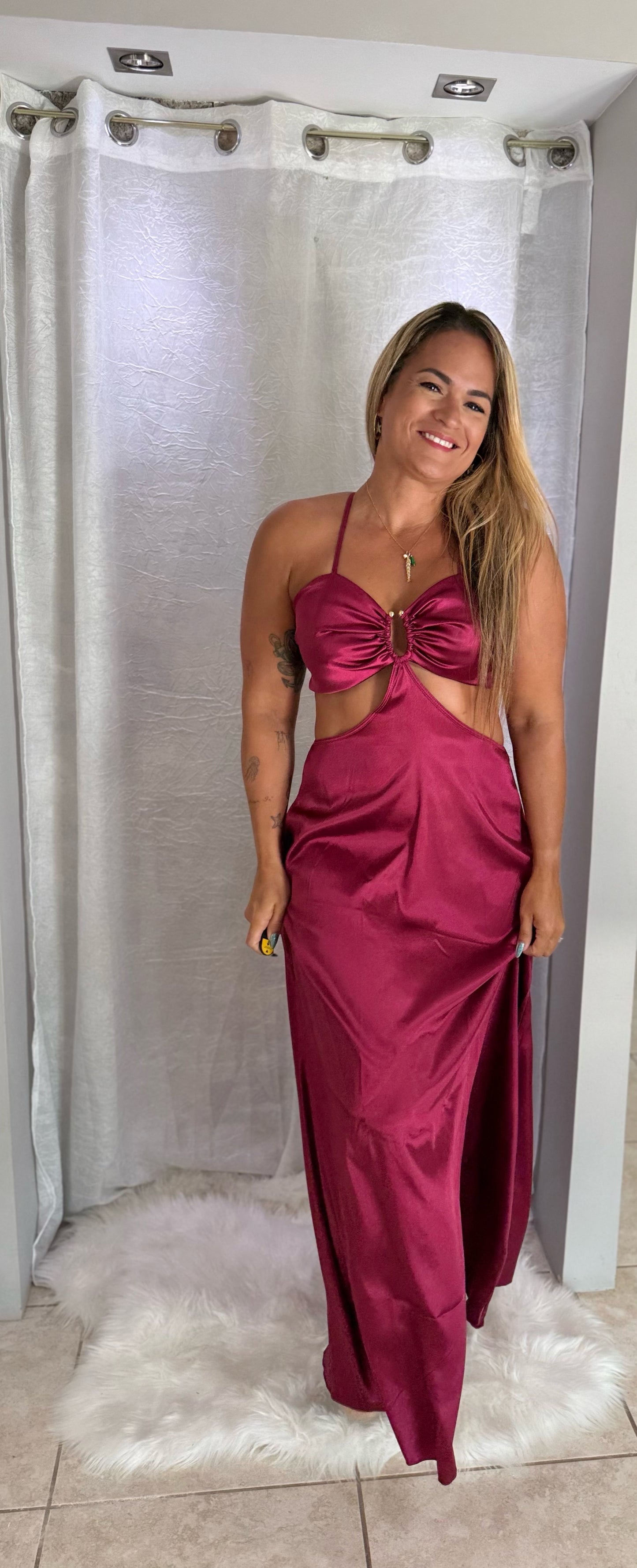 ✨ Sand Bar Dress – Wine Edition ✨