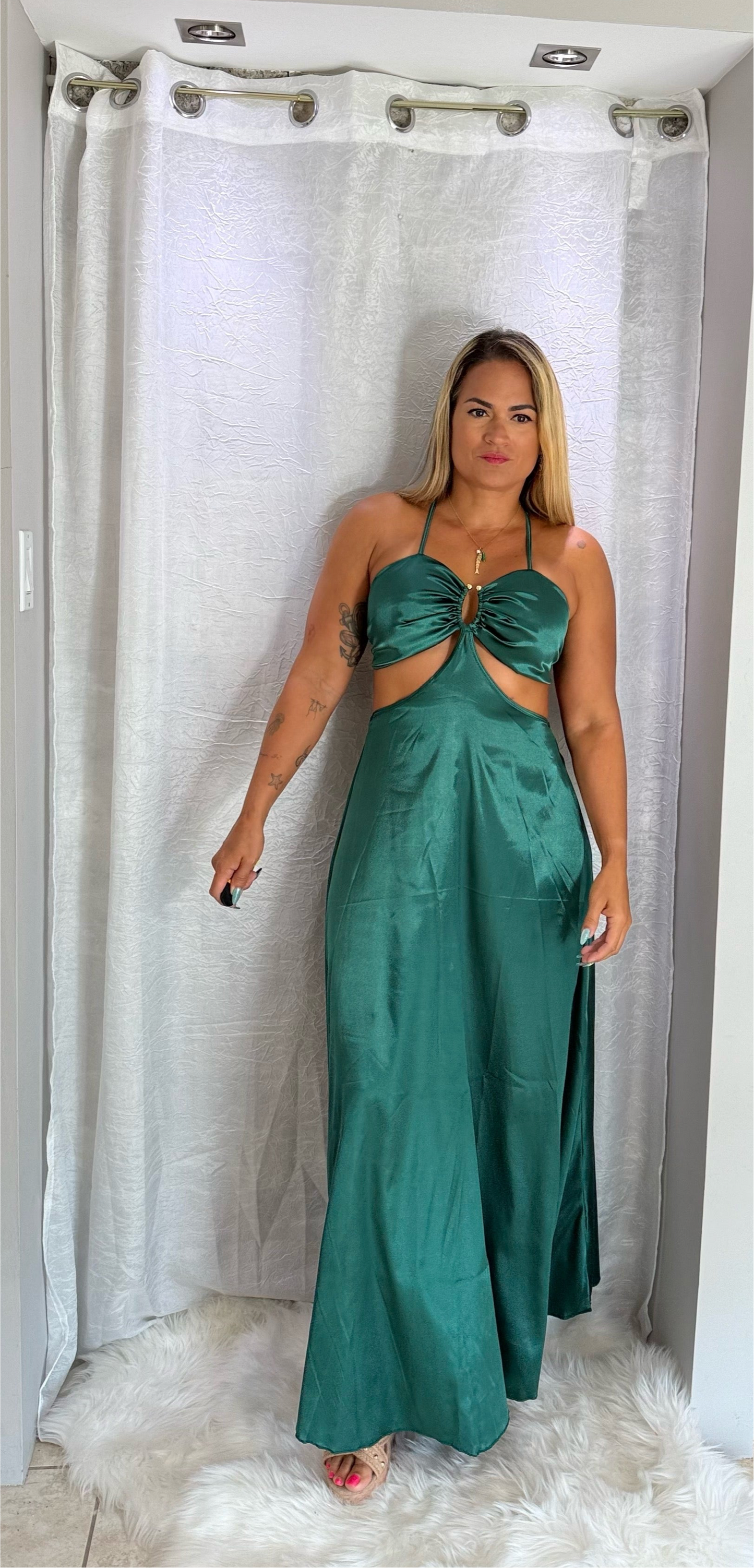 ✨ Sand Bar Dress – Emerald Edition ✨