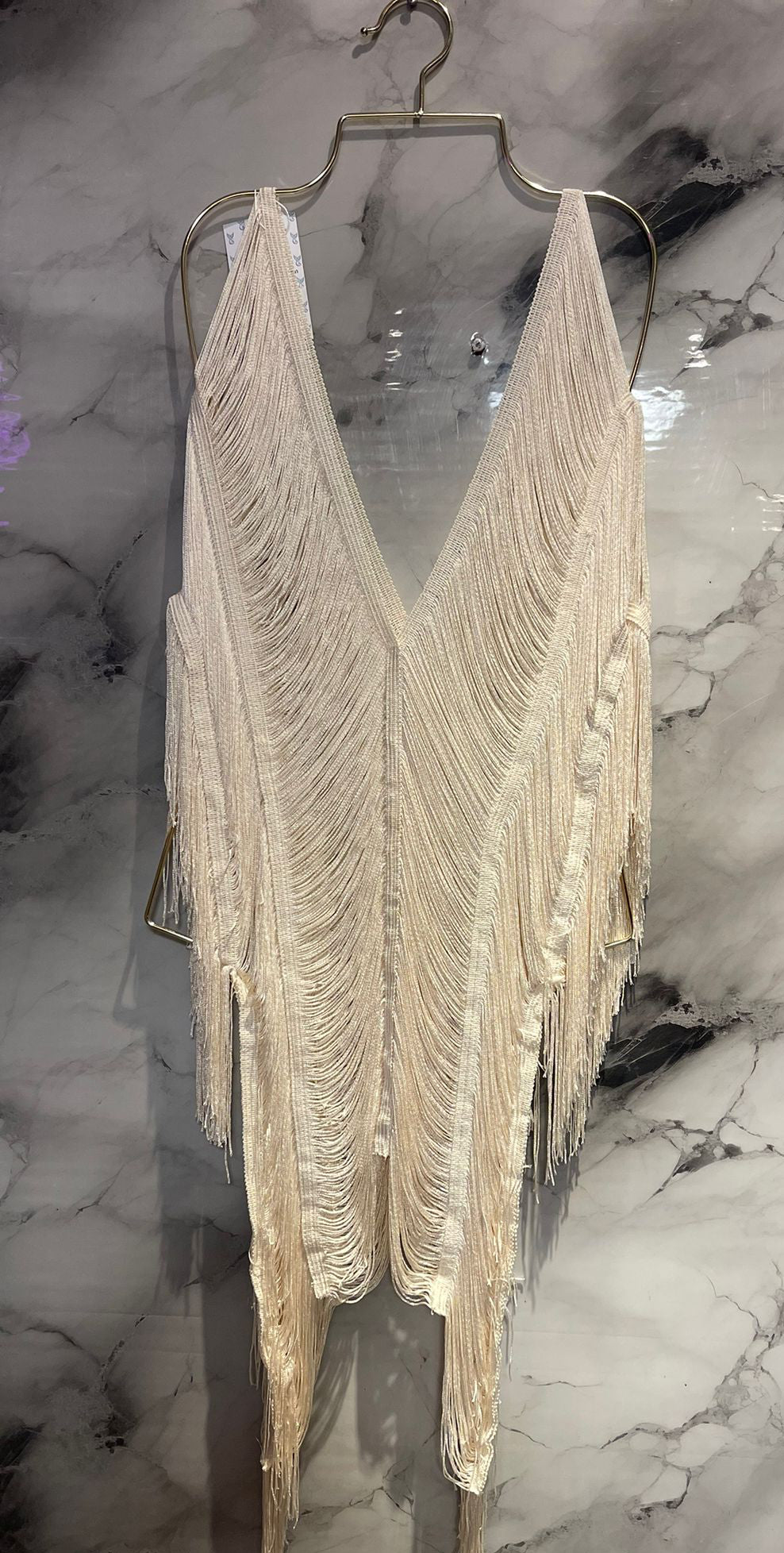 Ocean Mirage Fringe Cover Up