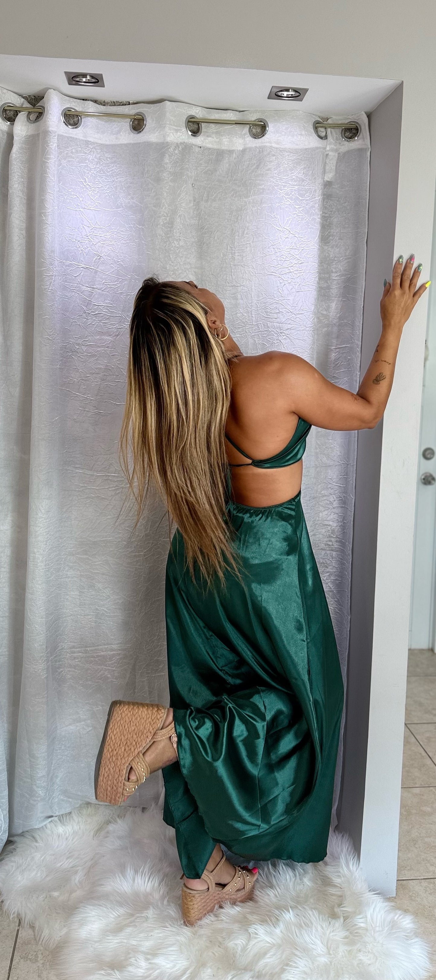 ✨ Sand Bar Dress – Emerald Edition ✨