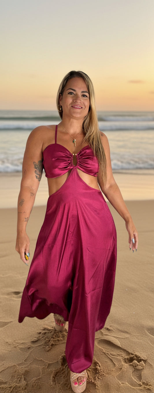 ✨ Sand Bar Dress – Wine Edition ✨