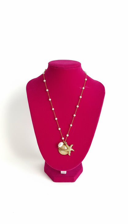 Sea Shells Necklace y Sea Shell Earrings (Piezas se venden por separado) precio si es el set