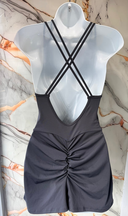 Cross Back Romper