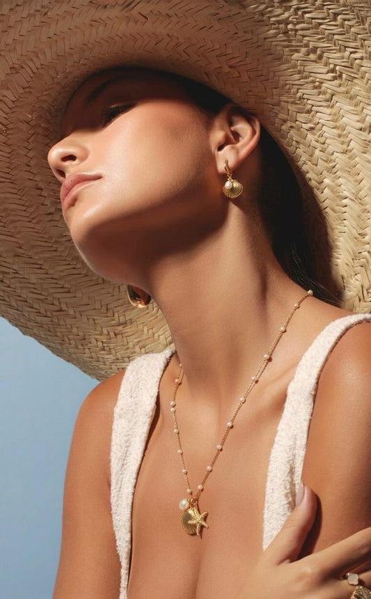 Sea Shells Necklace y Sea Shell Earrings (Piezas se venden por separado) precio si es el set