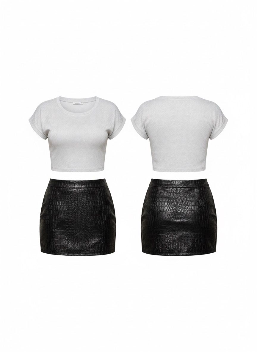 Black Leather Skirt